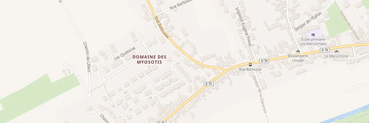 Plan du 9 Rue Barbusse à Lapugnoy