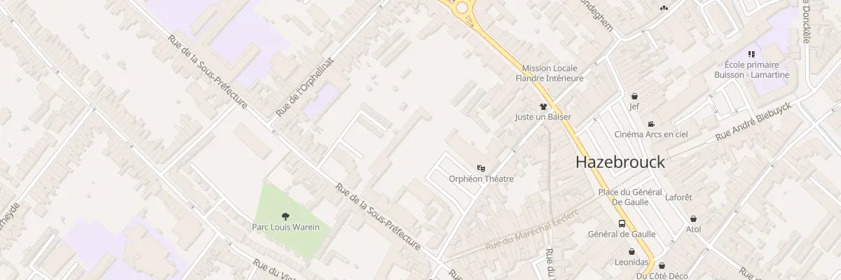 Plan du 20 Rue de la Sous-préfecture à Hazebrouck