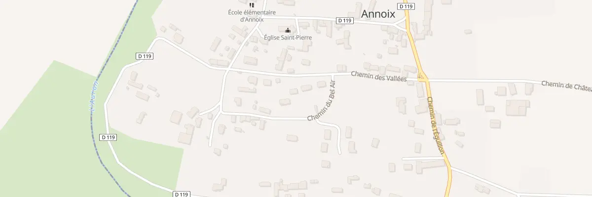 Plan du 6 Che des Vallées à Annoix