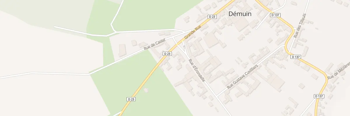 Plan du 2 Rue d’Érondelle à Démuin