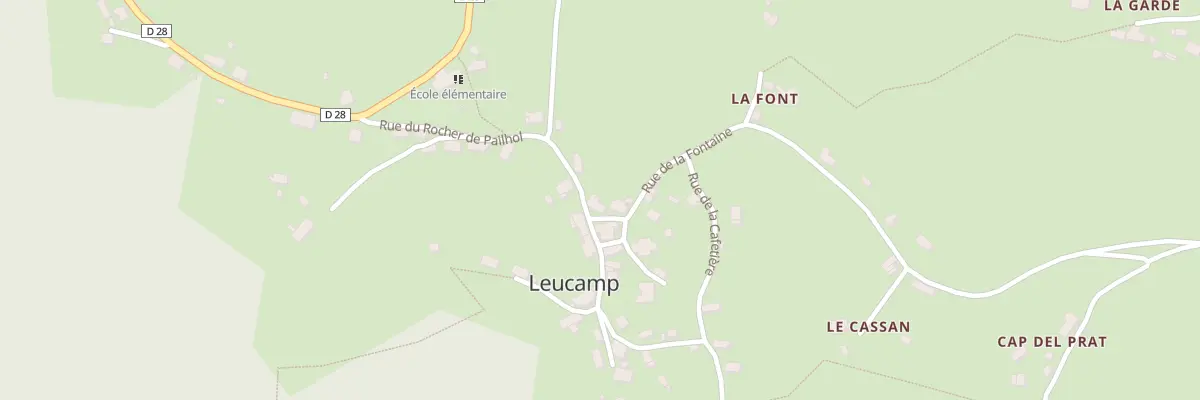 Plan du 5071 Le Bourg à Leucamp