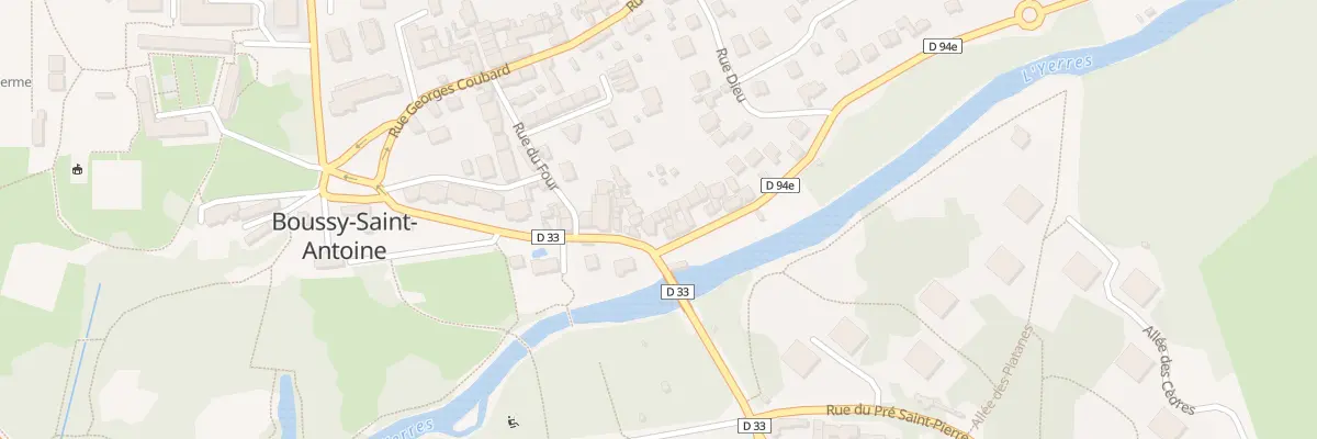 Plan du 1A Rue du Moulin Neuf à Boussy-Saint-Antoine