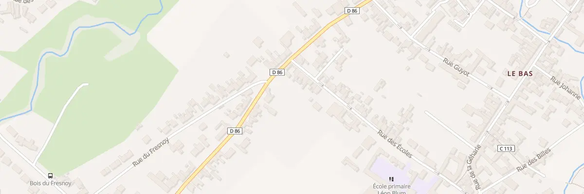 Plan du 8 Rue des Ecoles à Houdain