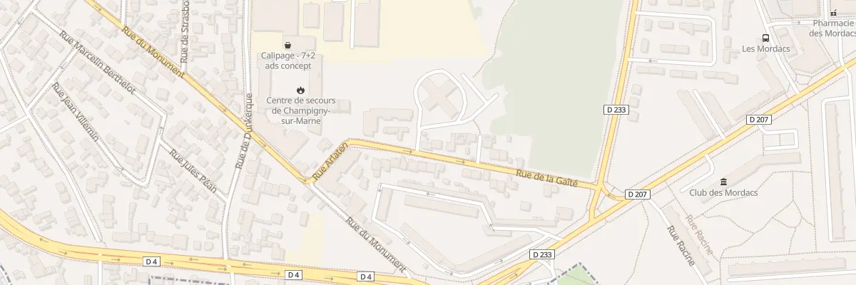 Plan du 24 Rue de la Gaîté à Champigny-sur-Marne