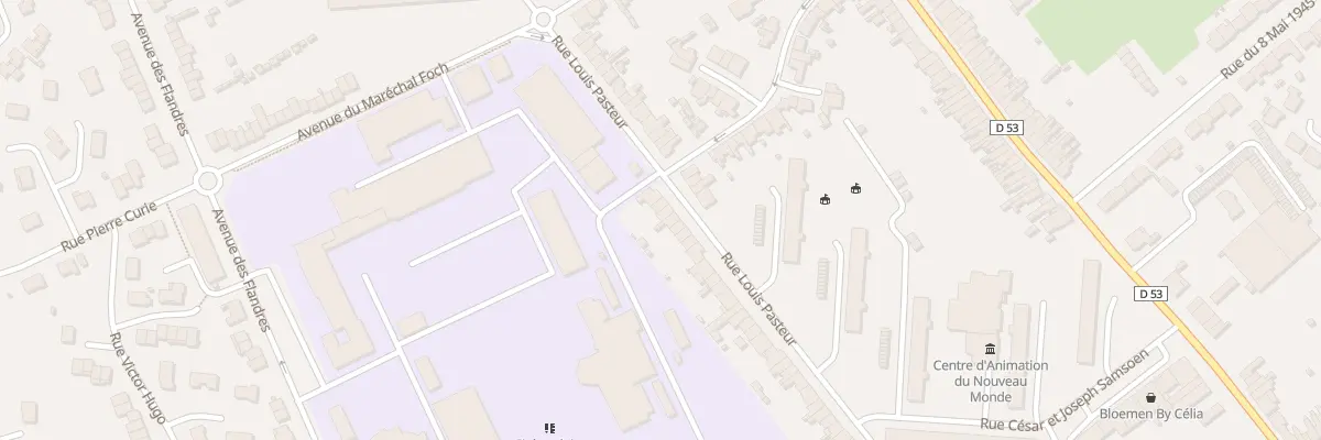 Plan du 85 Rue Louis Pasteur à Hazebrouck