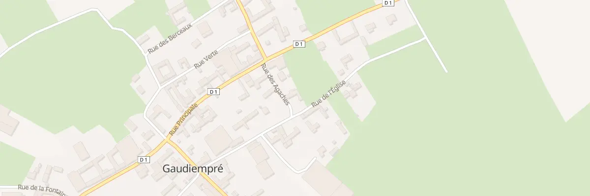 Plan du 3 Rue des Agaches à Gaudiempré