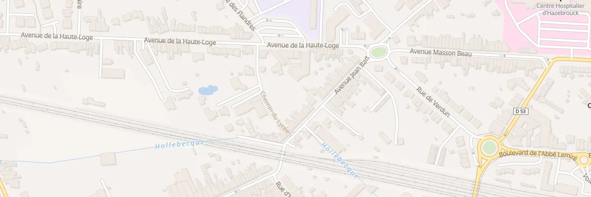 Plan du 21 Av Jean Bart à Hazebrouck