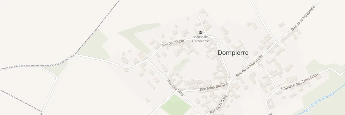 Plan du 11 Rue de l’Ecole à Dompierre