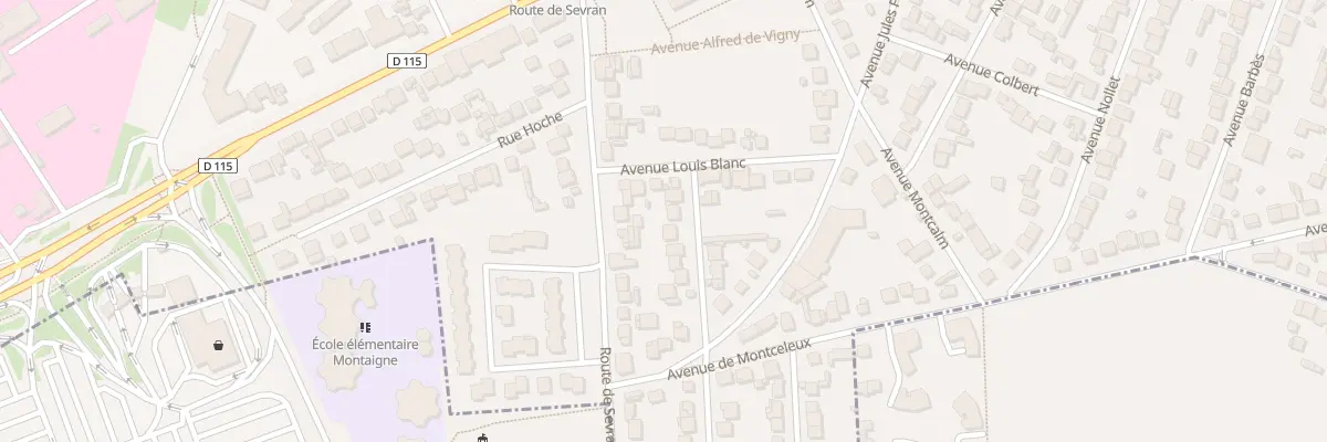 Plan du 6 Av des Bons Enfants à Villepinte
