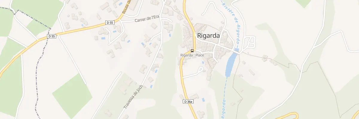 Plan de Rte de Glorianes à Rigarda