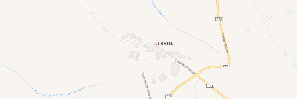 Plan du 5047 Le Gazel à Massals