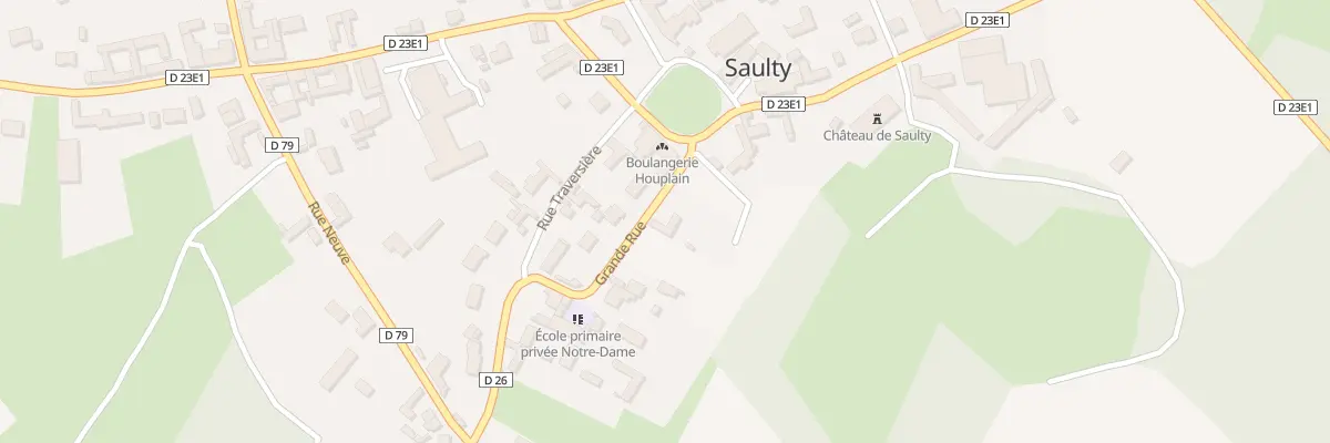 Plan du 43 Grande Rue à Saulty