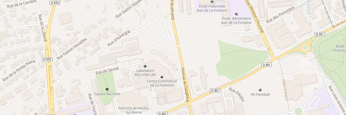 Plan du 1 Pl du Commerce à Neuilly-sur-Marne