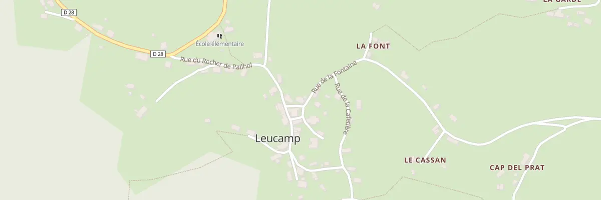 Plan du 5070 Le Bourg à Leucamp
