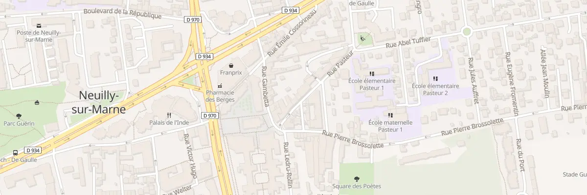 Plan du 5 Rue Pasteur à Neuilly-sur-Marne