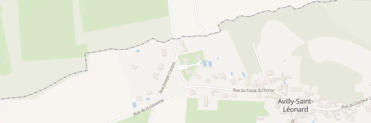 Plan du 30 Rue du Fossé du Prince à Avilly-Saint-Léonard