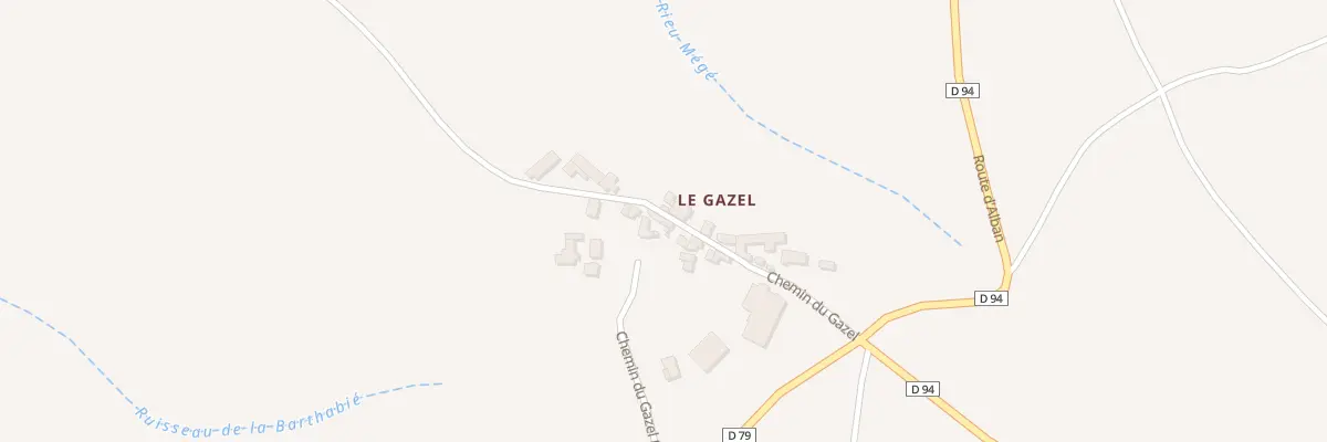 Plan du 191 Che du Gazel à Massals