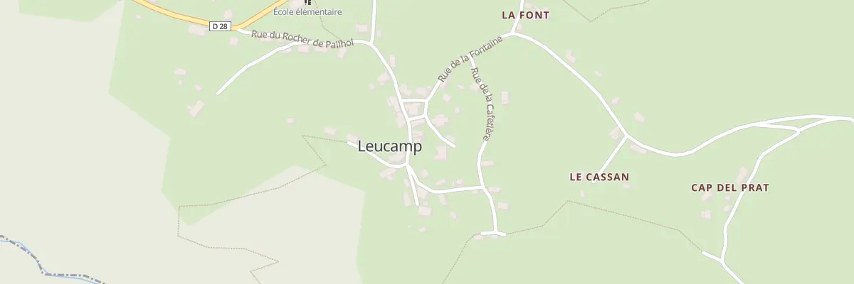 Plan du 5066 Le Bourg à Leucamp