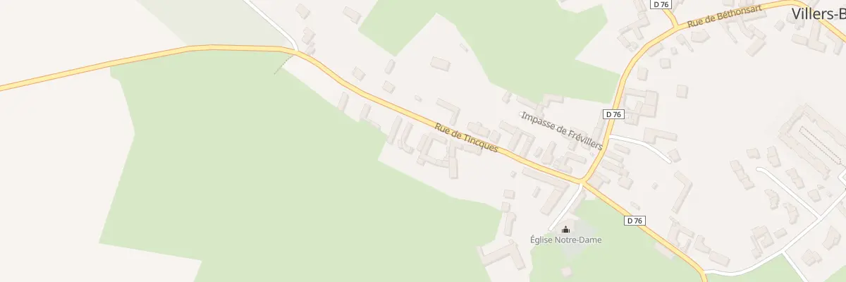 Plan du 641 Rue de Tincques à Villers-Brûlin