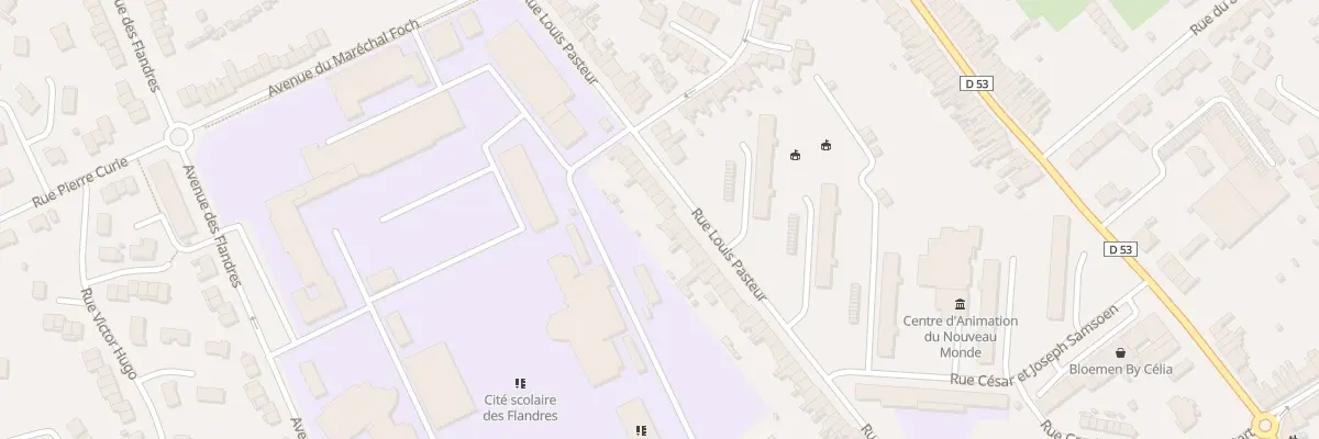 Plan du 75 Rue Louis Pasteur à Hazebrouck