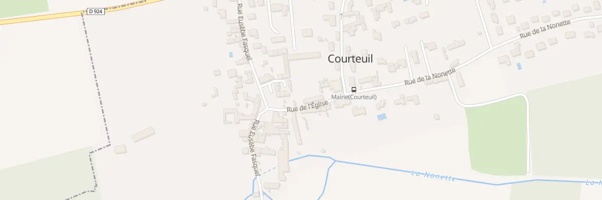 Plan du 3 Rue de l’Eglise à Courteuil