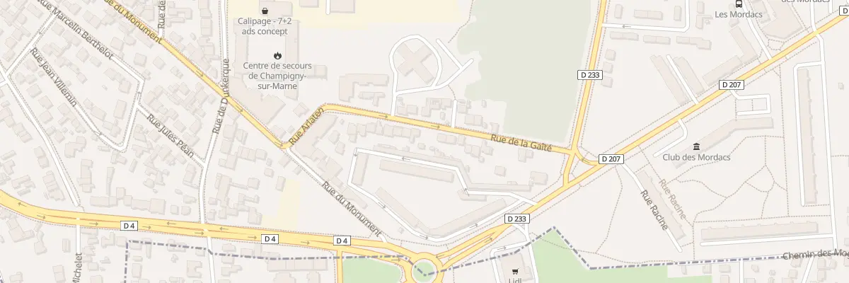 Plan du 25 Rue de la Gaîté à Champigny-sur-Marne
