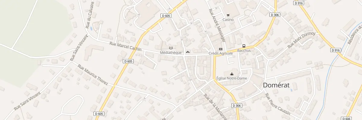 Plan du 11 Rue Marcel Cachin à Domérat