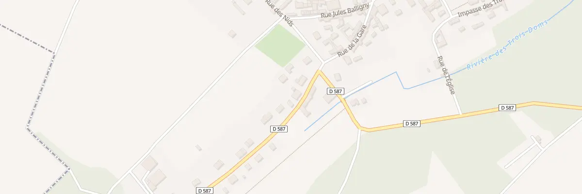 Plan du 16 Rue de la Gare à Dompierre