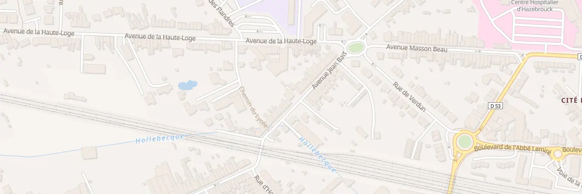 Plan du 25 Av Jean Bart à Hazebrouck