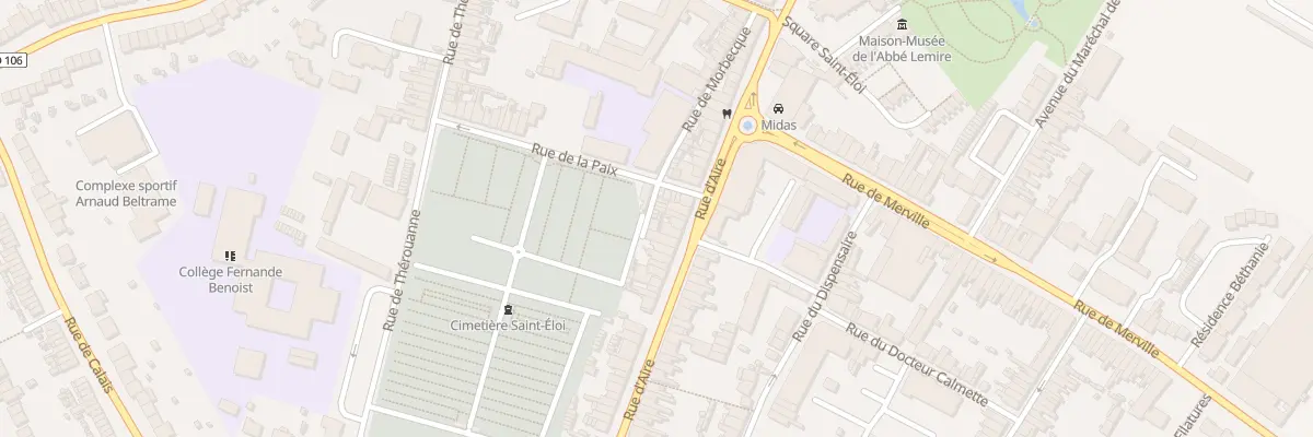 Plan du 47 Petite Rue de Morbecque à Hazebrouck