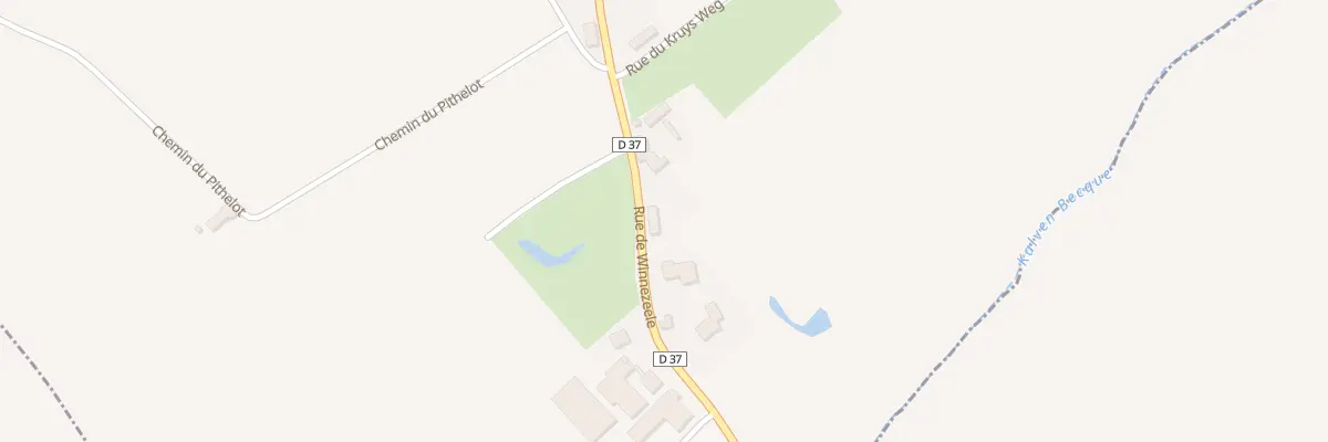 Plan du 3853 Rue de Winnezeele à Herzeele