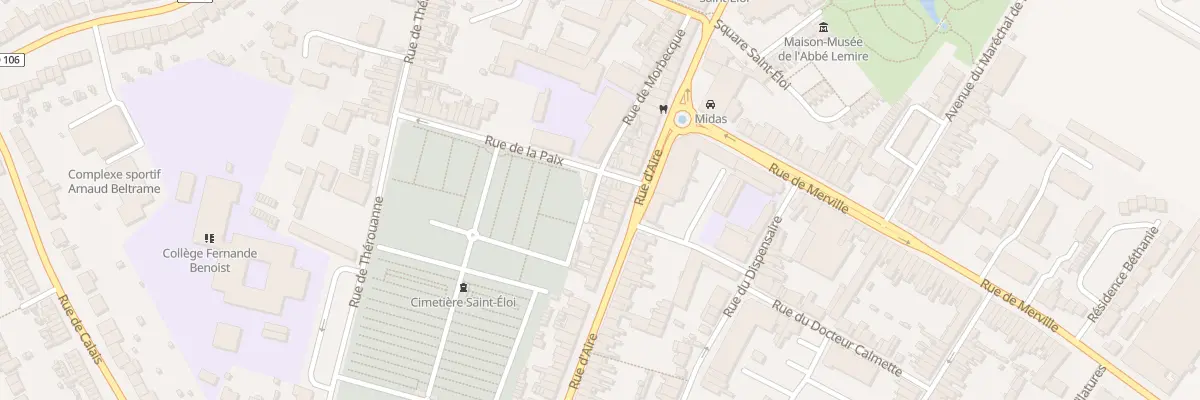 Plan du 45 Petite Rue de Morbecque à Hazebrouck