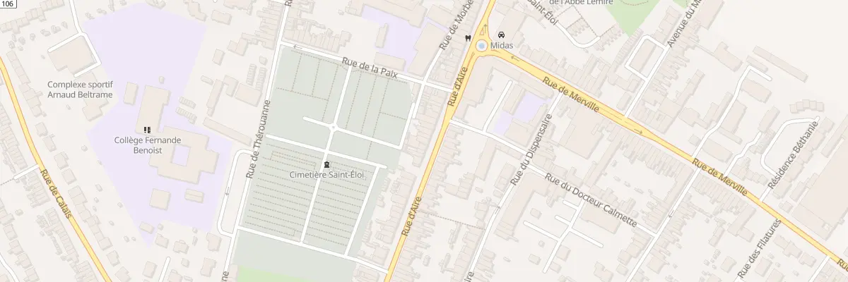 Plan du 60 Rue d’Aire à Hazebrouck