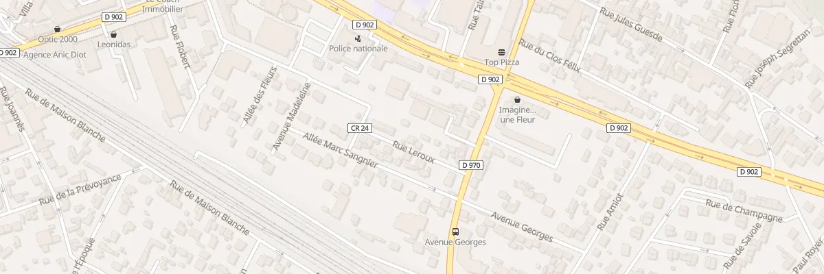 Plan du 6 Rue Leroux à Gagny