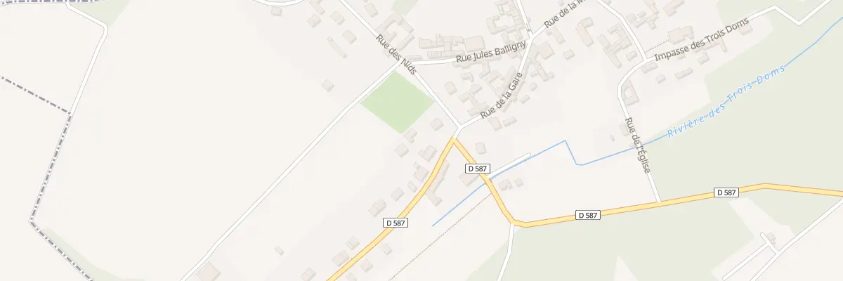 Plan du 12 Rue de la Gare à Dompierre