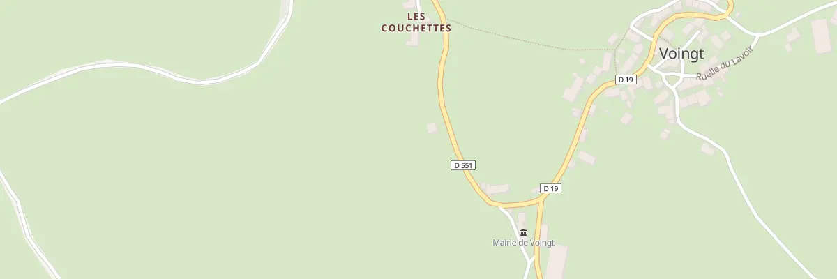 Plan du 5028 Les Couchettes à Voingt