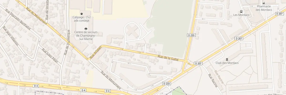 Plan du 16 Rue de la Gaîté à Champigny-sur-Marne
