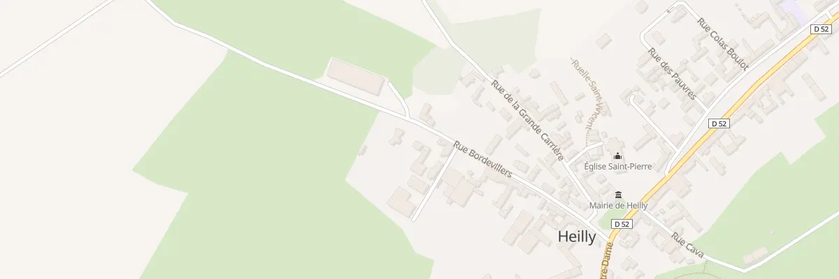 Plan du 13 Rue de Bordevillers à Heilly