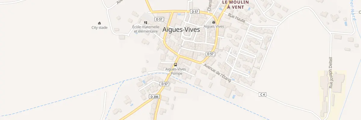 Plan du 1 Av de la Pompe à Aigues-Vives