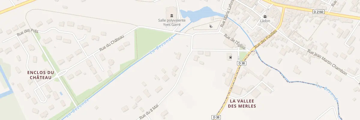 Plan du 40 Rue du Huit Mai à Ladon