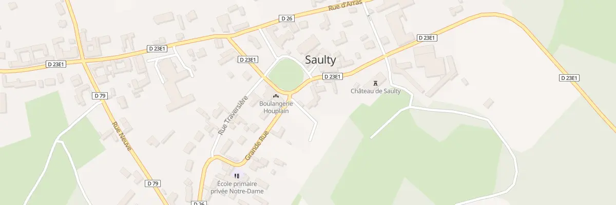Plan du 43 Pl Publique à Saulty
