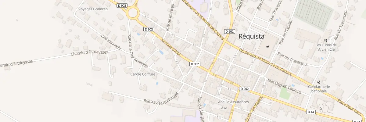 Plan du 13 Av d’Albi à Réquista