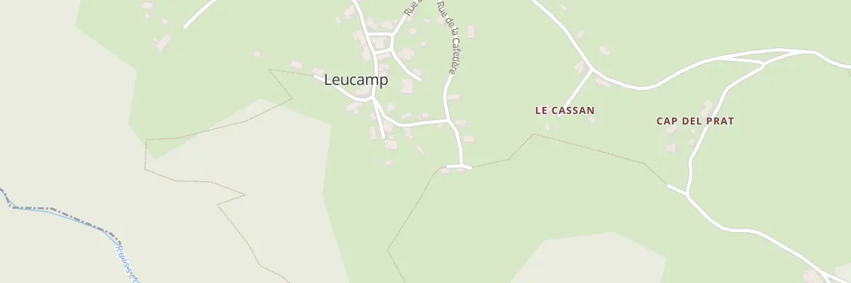Plan du 5054 Le Bourg à Leucamp