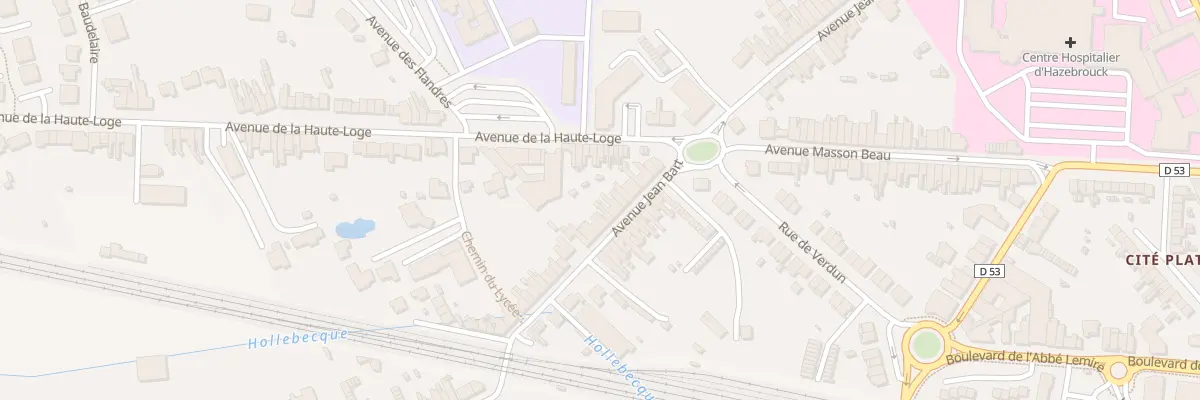 Plan du 39 Av Jean Bart à Hazebrouck