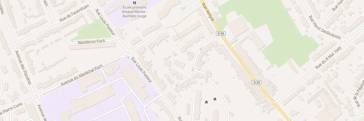 Plan du 8 Rue Henry Dunant à Hazebrouck
