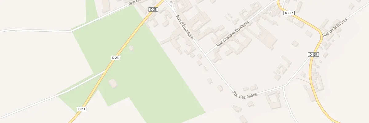 Plan du 16 Rue d’Érondelle à Démuin