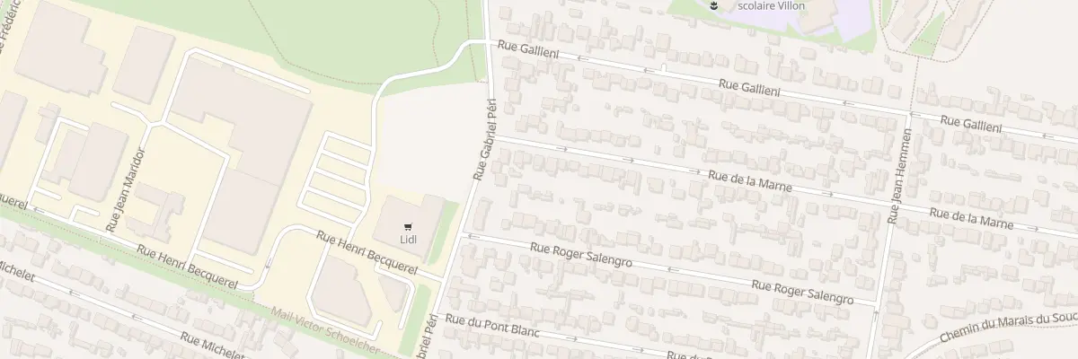 Plan du 6 Rue de la Marne à Sevran
