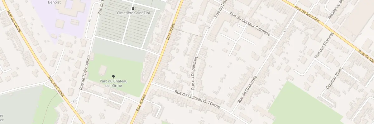 Plan du 42 Rue du Dispensaire à Hazebrouck
