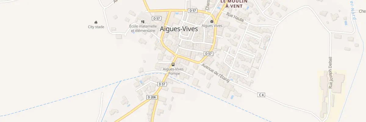 Plan du 13 Av de la Promenade à Aigues-Vives