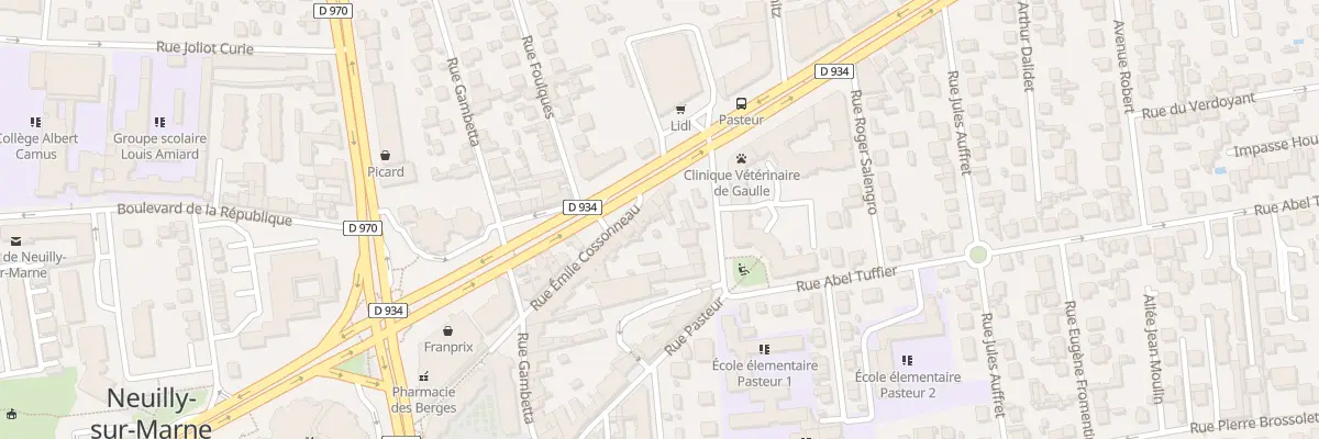 Plan du 106 Av du Gen de Gaulle à Neuilly-sur-Marne